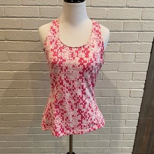 Nike Dri-Fit Pink Geometric Racerback Workout Top